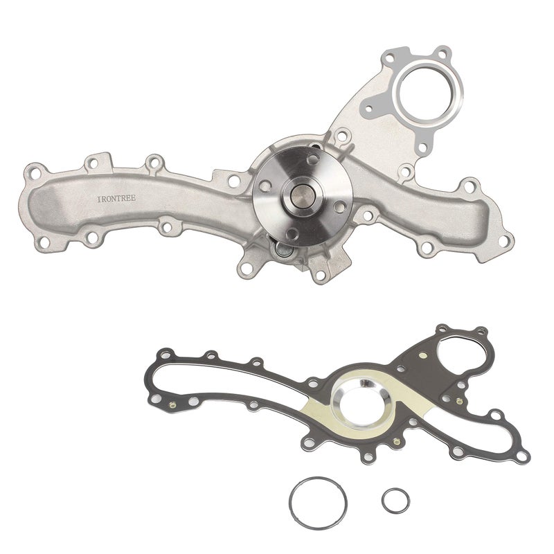 IRONTREE AW6047 Professional Water Pump Kit with Gasket Compatible with 2005-2018 Toyota Avalon Camry Highlander Venza RAV4 Sienna, 2007-2018 Lexus ES350 RX350 RX450H, 3.5L V6 Engine, OE Replacement - Image 1